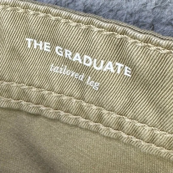 AG Adriano Goldschmied The Graduate Jeans Straight Mens 32R Tan Tailoredd Leg